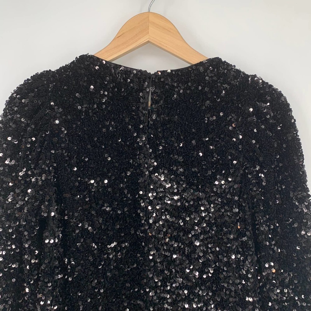 H&M Black Sequin Mini Dress - Picture 7 of 13